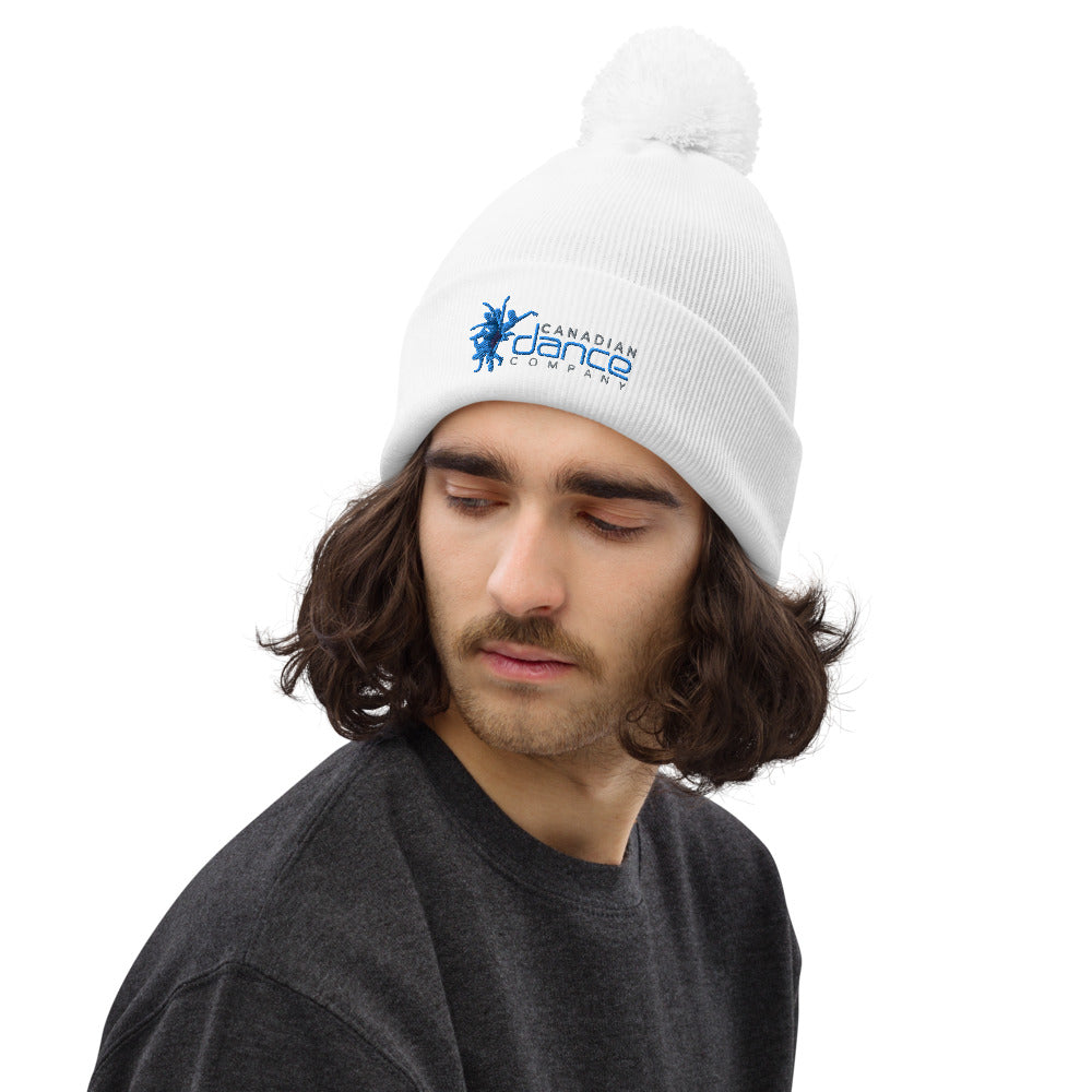 Pom Pom Beanie - White