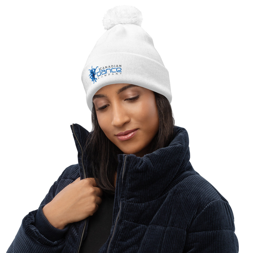 Pom Pom Beanie - White